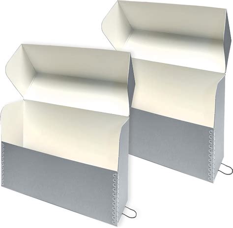 grey metal edge boxes|Lineco Archival Document Storage Box with Metal .